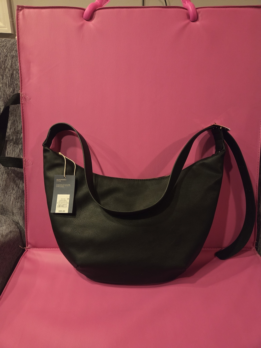 Universal Thread Black Large Hobo Shoulder Bag